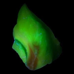 Jadeite Emerald‎ Pink Art Glass Cullet Manganese Glowing Swirl Slag #4GX63